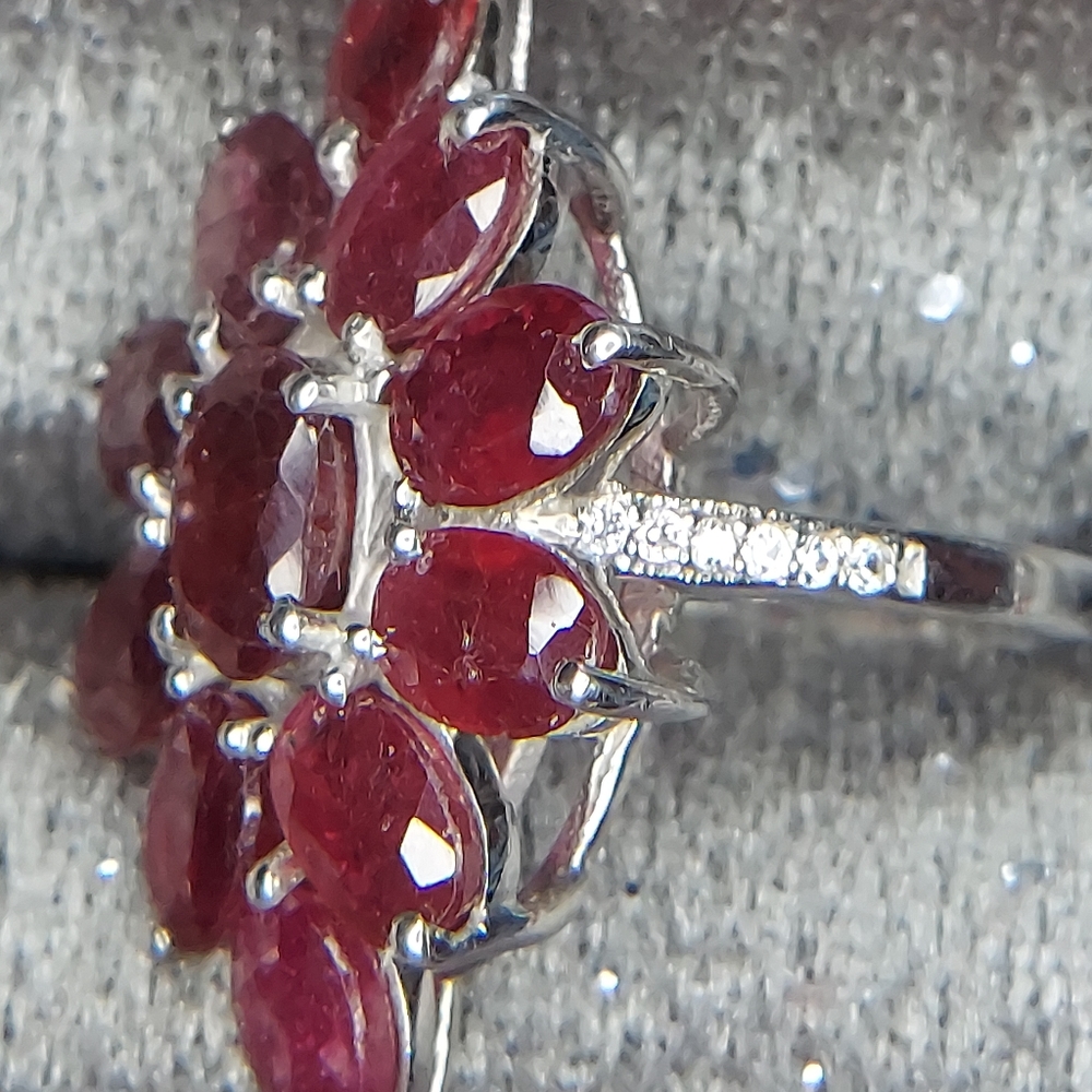 Ruby Cocktail Ring - image 3